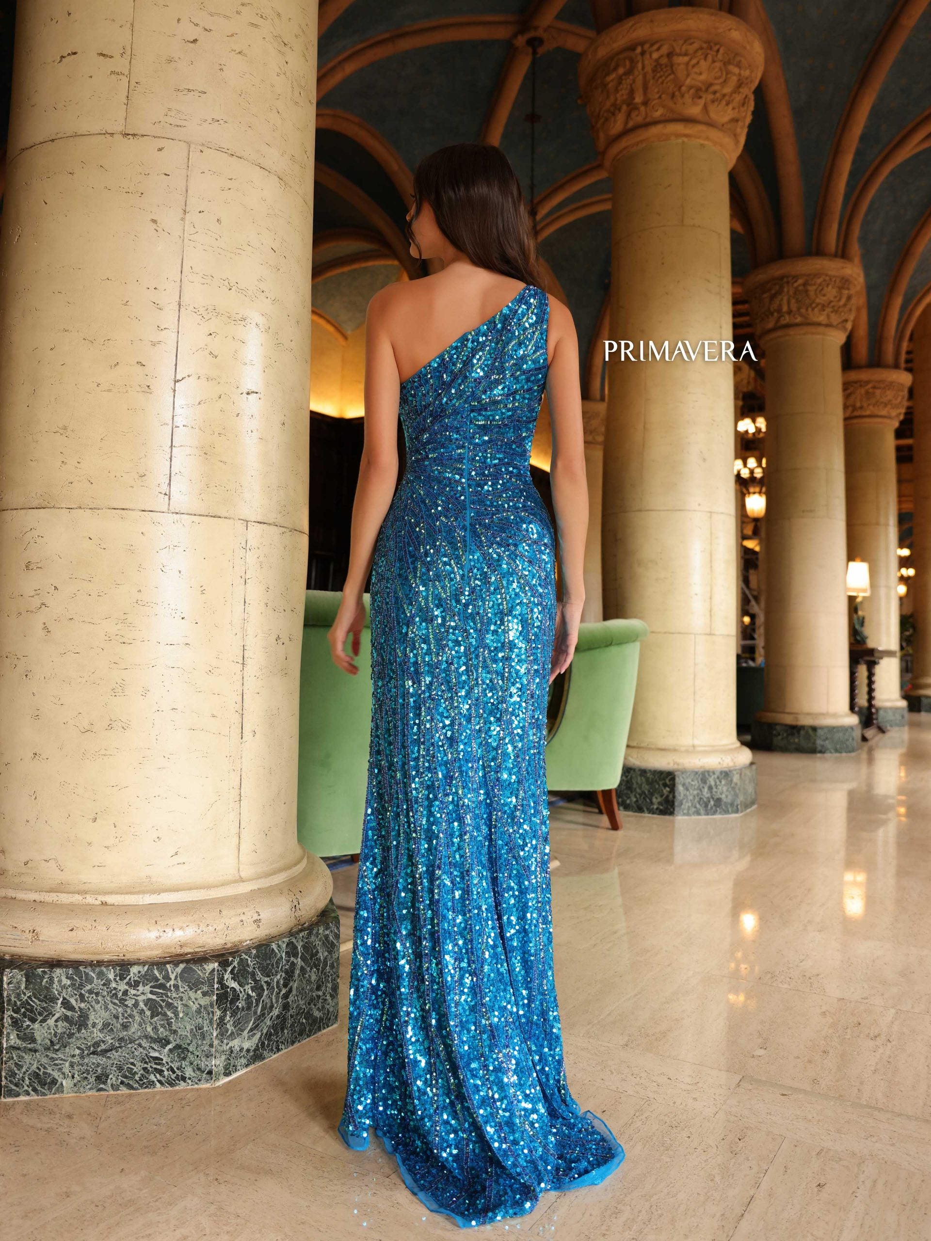 Primavera Couture 4133 Long Prom Fitted Formal Dress