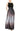 Formal Dresses Ombre Skirt & Tie Belt Long Dress Black Silver
