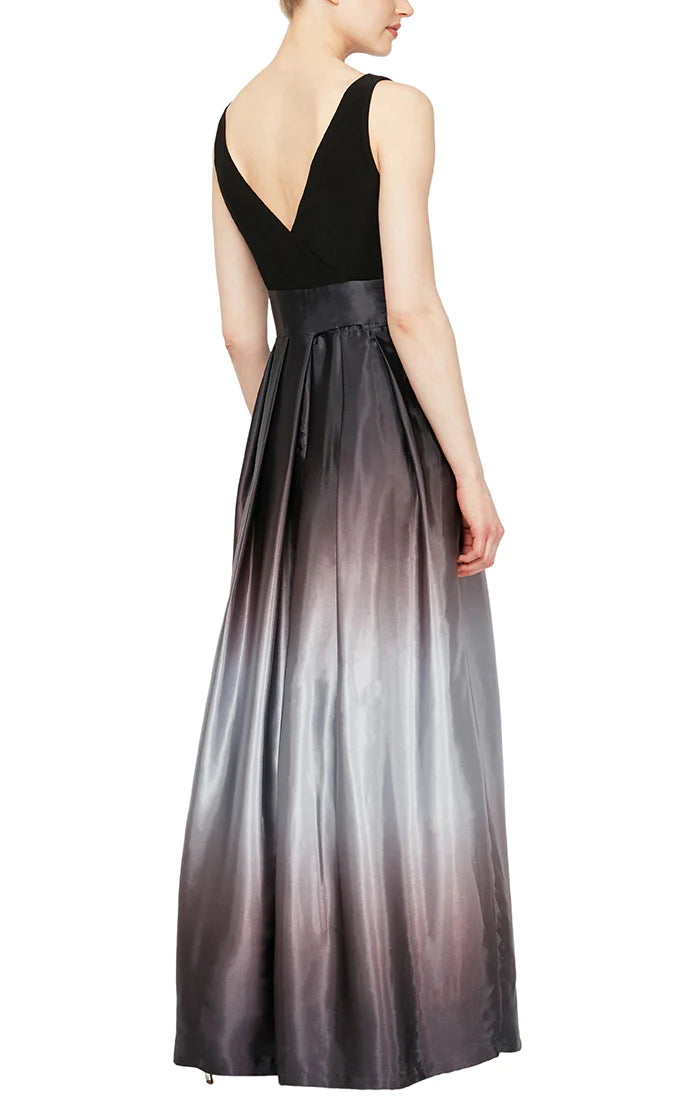 SL Fashions Women's Ombre Party Dress Black Size 10