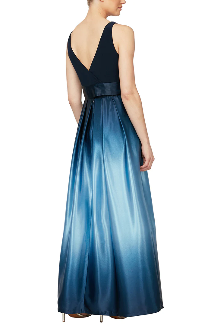 SL Fashions 419435M Long Formal Ombre Skirt Prom Dress – The Dress Outlet