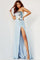 Prom Dresses Long One Shoulder Fitted Prom Dress Light Blue