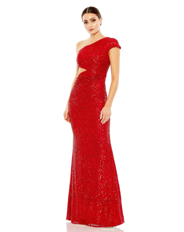 Long One Shoulder Prom Formal Dress One Shoulder & Formal Style Mac Duggal 42022