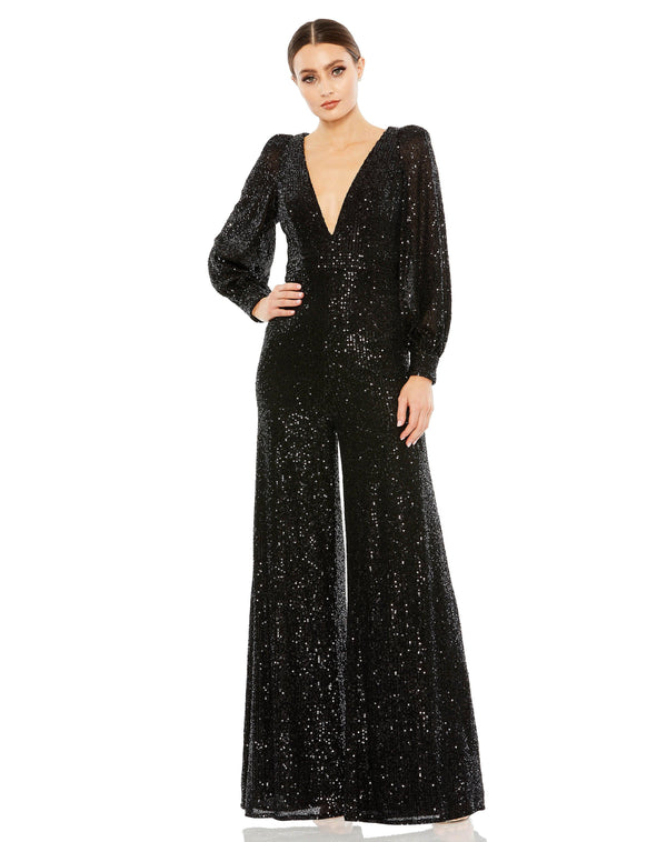 Long Sleeve Formal Jumpsuit Long Sleeves & Formal Fit Mac Duggal 42028