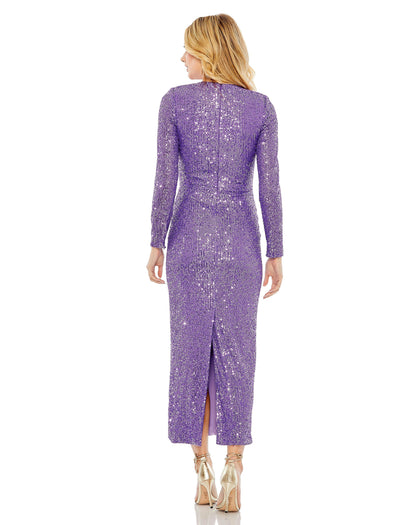 Formal Dresses Long Sleeve Formal Dress Purple
