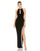 Prom Dresses Long Halter Fitted Prom Gown Black