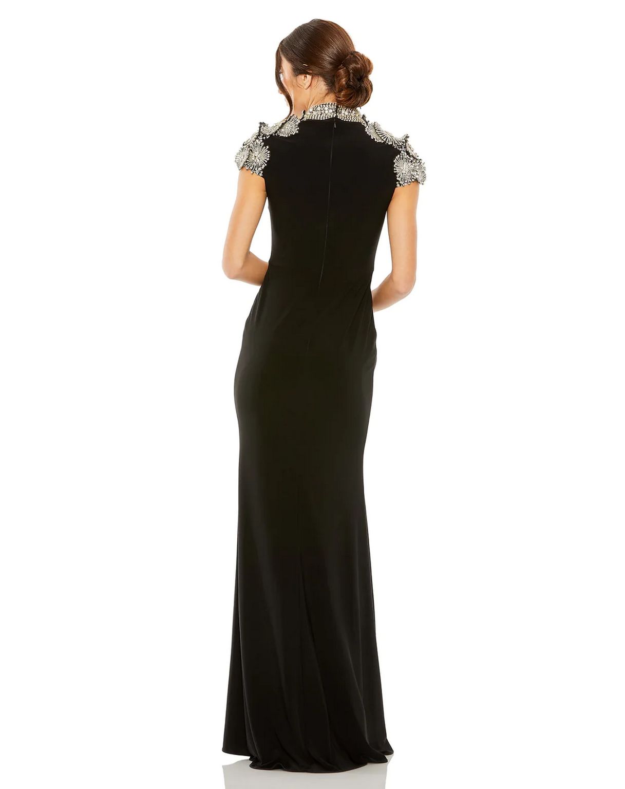 Mac Duggal 42055 Fitted Long Formal Beaded Dress