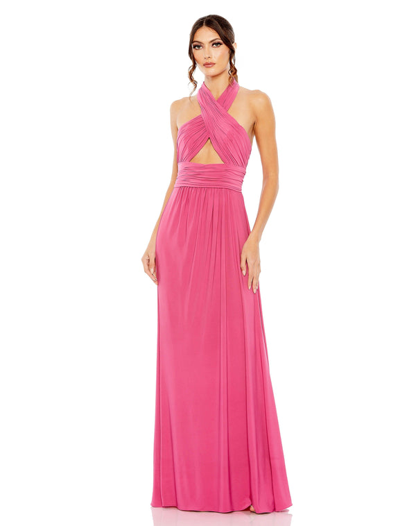 Prom Long Halter Formal Gown Halter Neck & Formal Fit Mac Duggal 42077