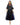 Cocktail Dresses Formal Beaded Cocktail Feather Midi Dress Navy