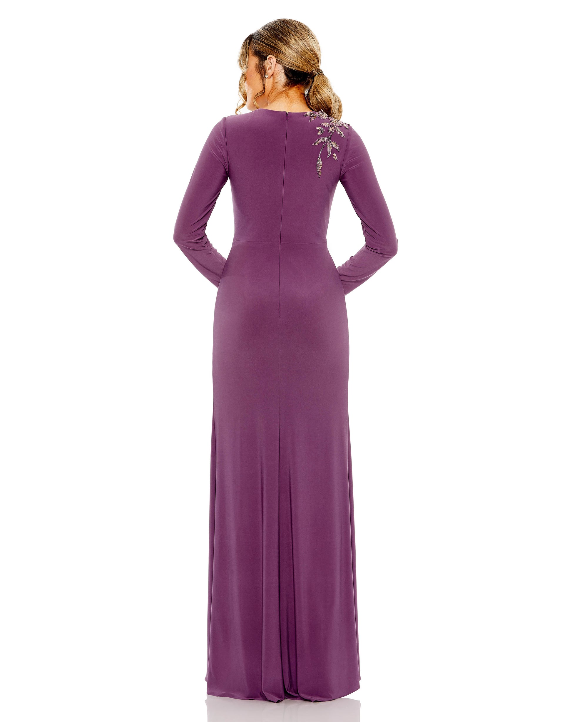 Mac Duggal 42106 Long Sleeve Formal Mermaid Fit Evening Dress