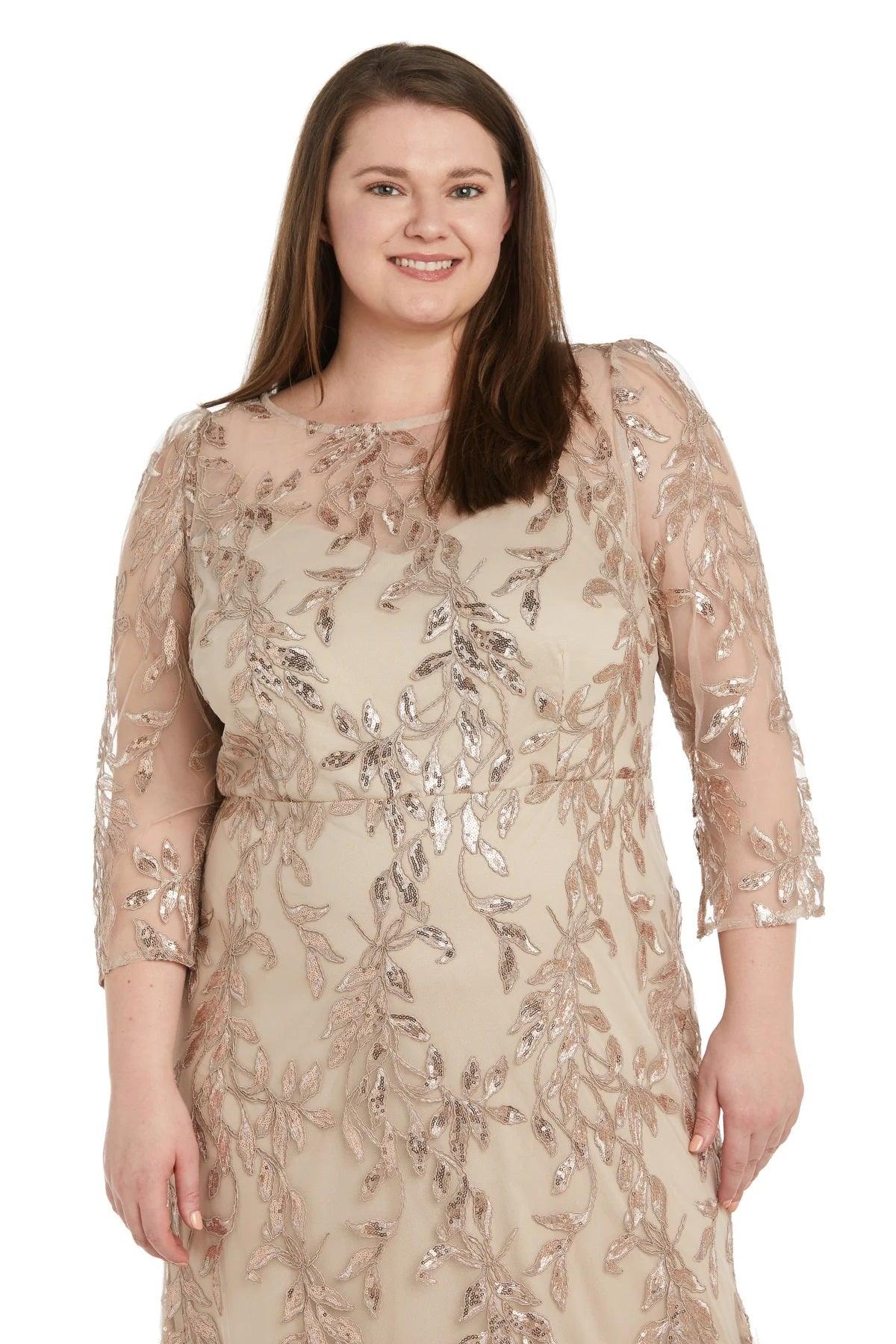 Champagne Nightway 42773W Plus Size Long Formal Dress for $141.99 – The