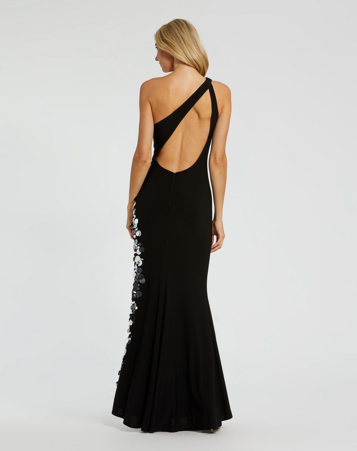 Mac Duggal 44037 Long Fitted Slit Prom Dress