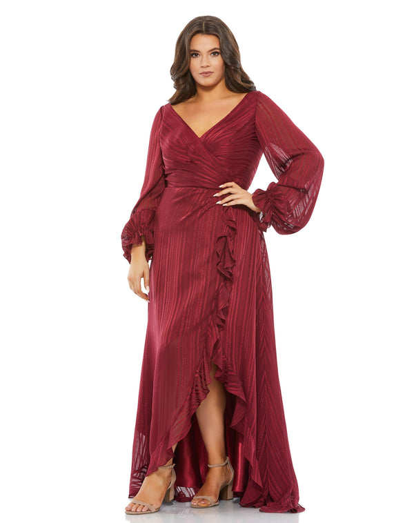 Fabulouss High Low Plus Size Dress High Low Hem & Plus Size Mac Duggal 49498