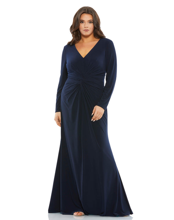 Fabulouss Long Sleeve Plus Size Dress Long Sleeves & Plus Size Mac Duggal 49504