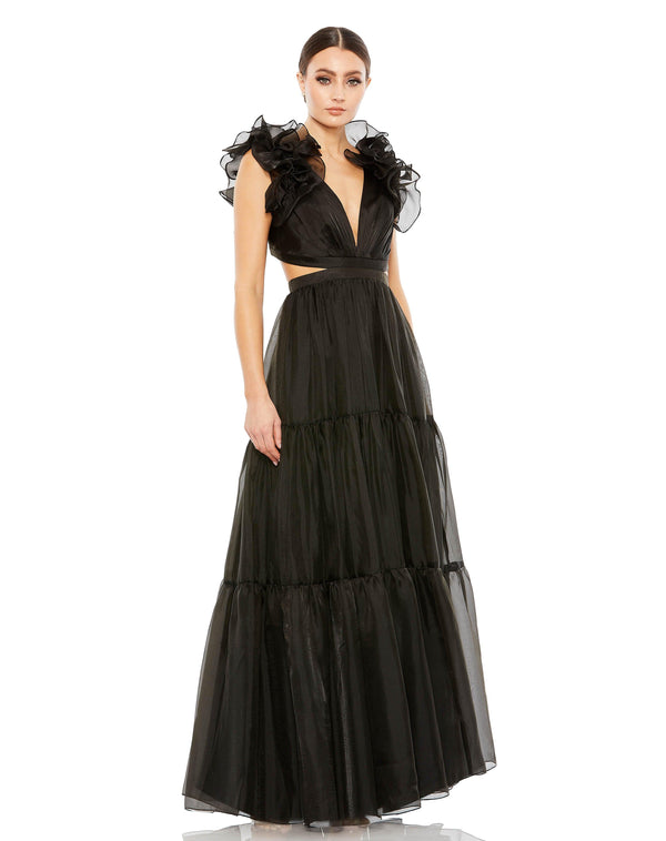 Long Cap Sleeve Formal Dress Cap Sleeves Mac Duggal 49528
