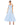 Formal Dresses Tea Length Strapless Dress French Blue