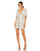 Cocktail Dresses Short Floral Homecoming Cocktail Dress White Gold