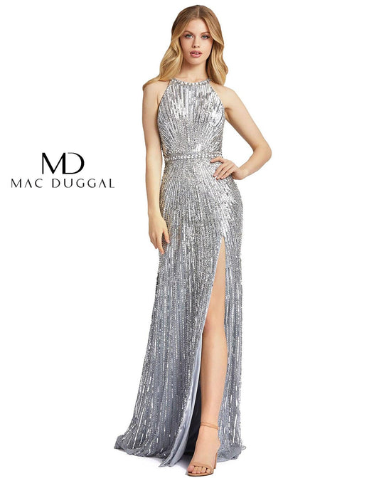 Mac Duggal Prom Long Halter Formal 4963 Dress Sale
