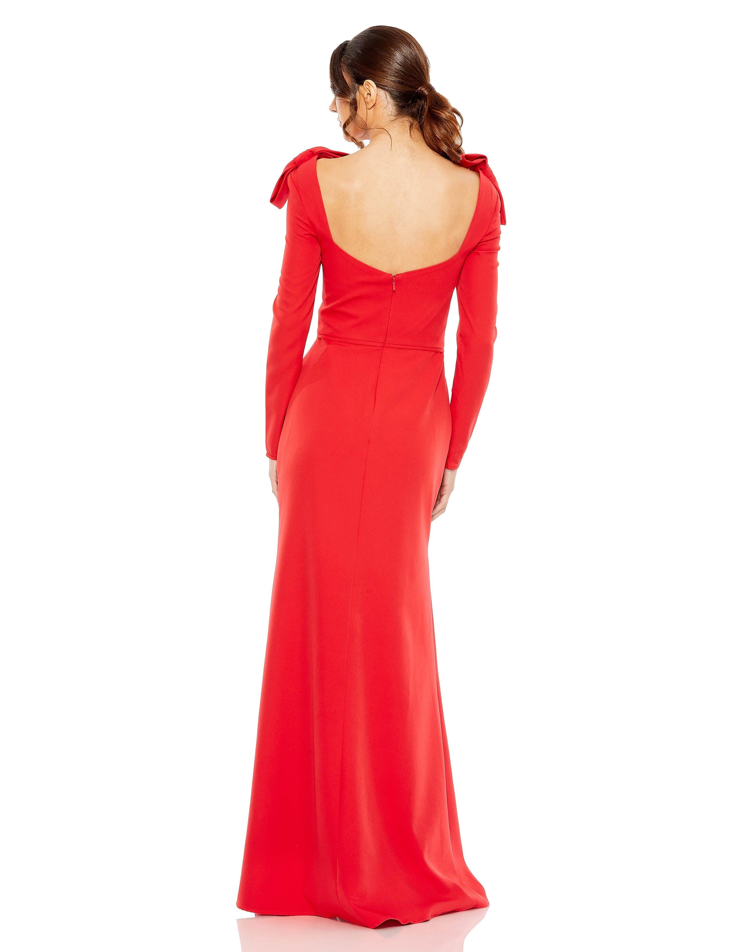 Formal Dresses Long Sleeve Formal Evening Dress Red