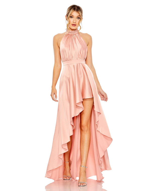Prom High Low Halter Dress High Low Hem & Halter Neck Mac Duggal 49664