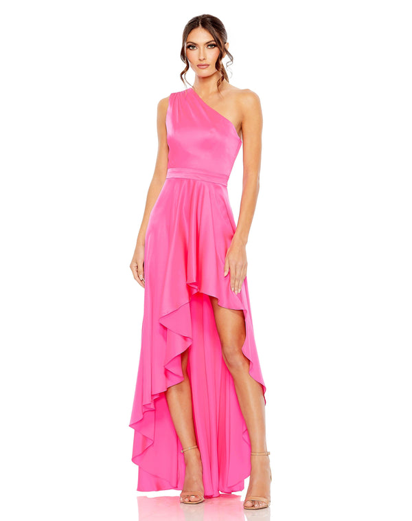 High Low Formal Prom Dress High Low Detail Mac Duggal 49668
