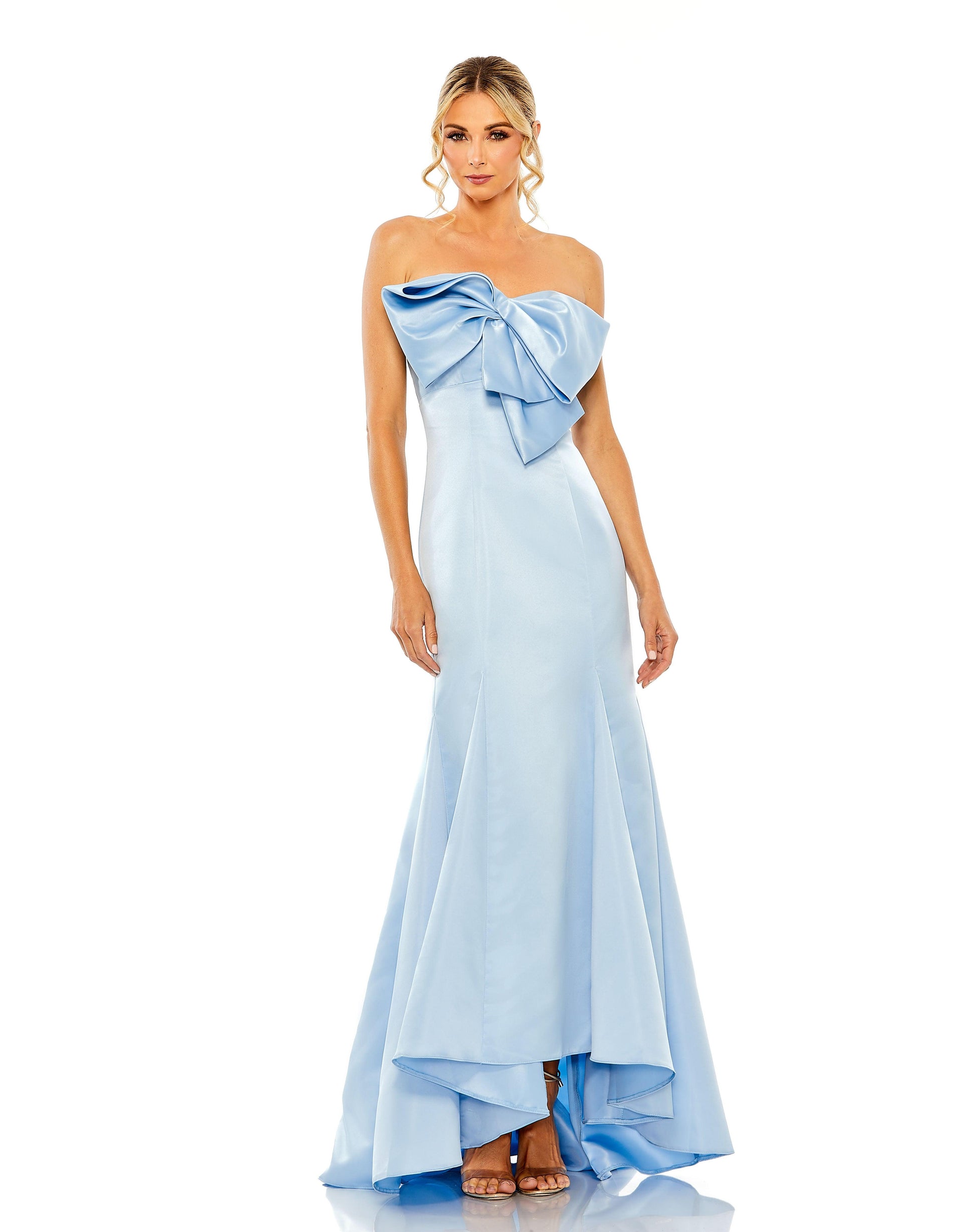 Mac Duggal 49701 High Low Strapless Mermaid Prom Dress