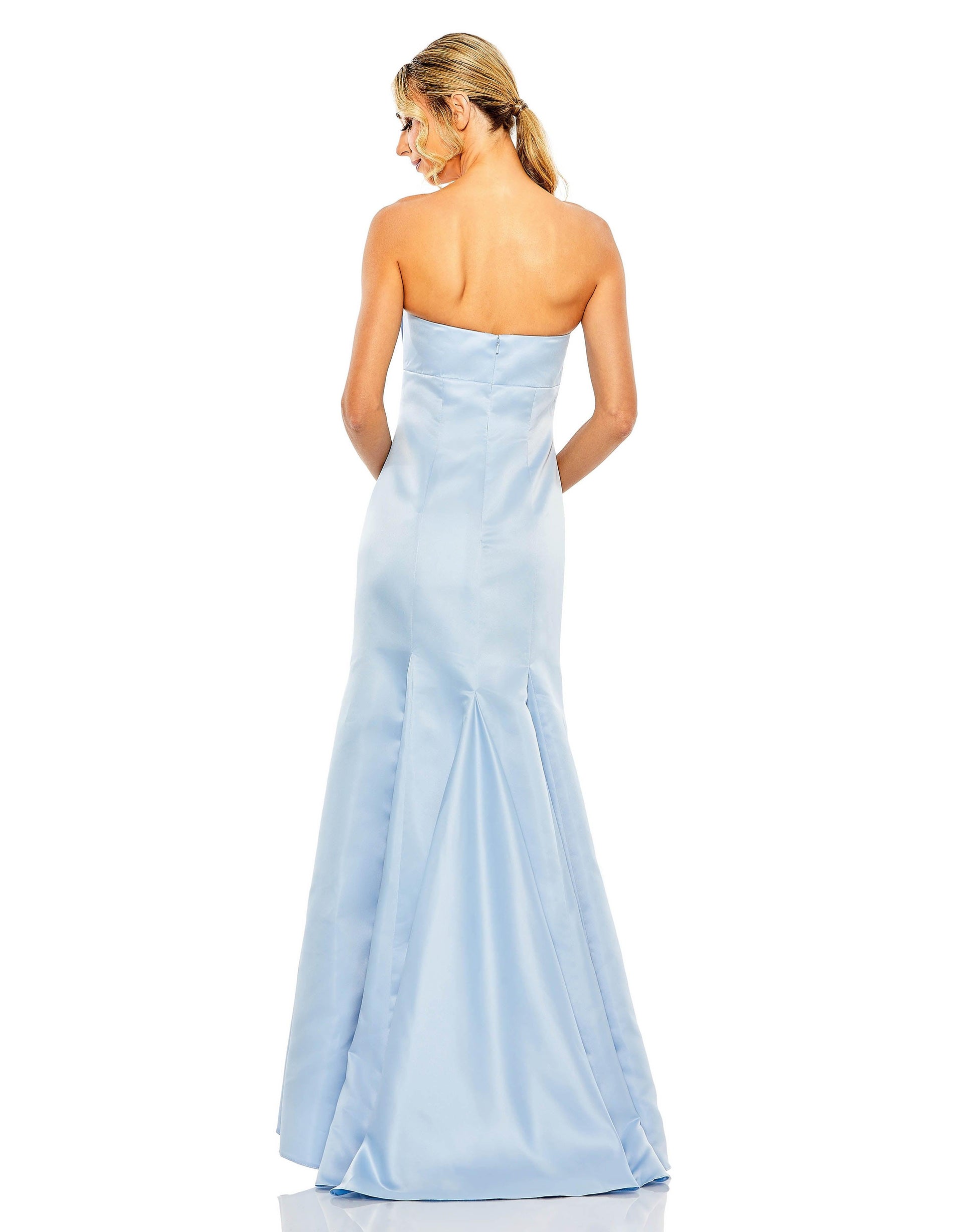 Mac Duggal 49701 High Low Strapless Mermaid Prom Dress