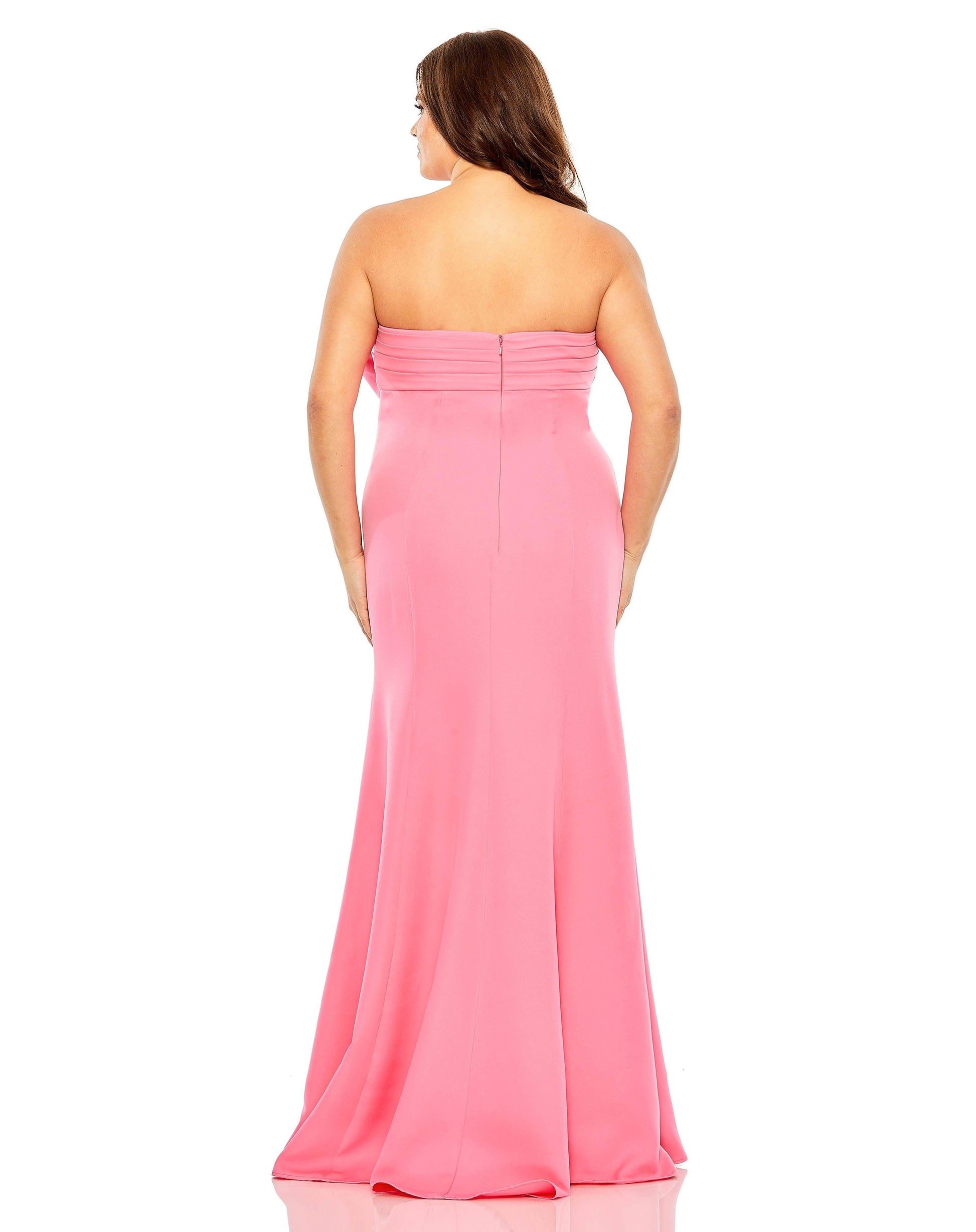Mac Duggal 49709 Fabulouss Long Strapless Plus Size Dress