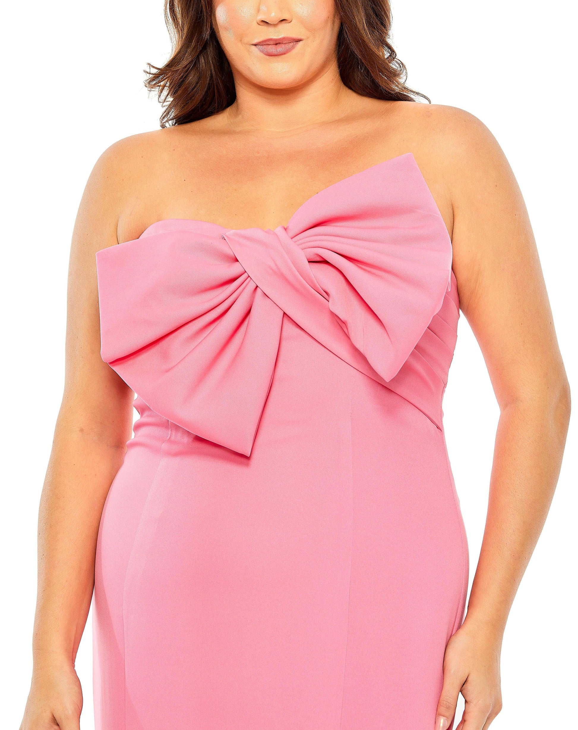 Mac Duggal 49709 Fabulouss Long Strapless Plus Size Dress