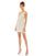 Cocktail Dresses Short Sleeveless Cocktail Dress Nude Silver