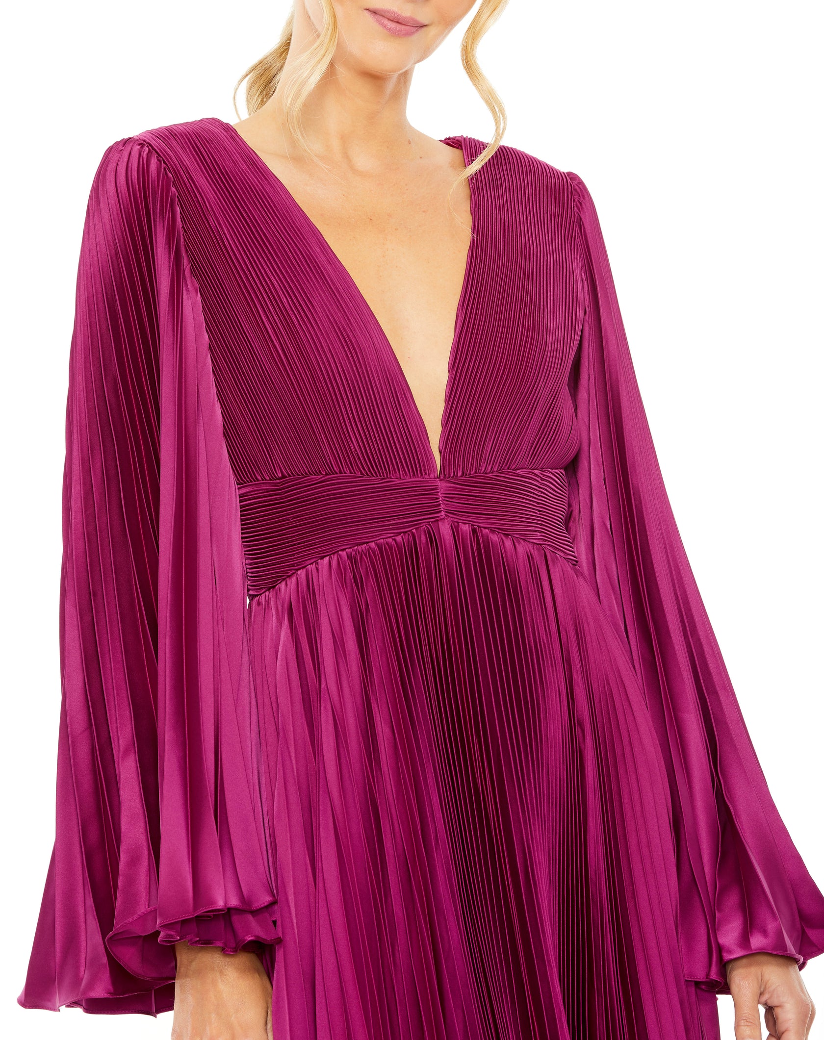 Berry Mac Duggal 49717 Long Sleeve Tea Length Cocktail Dress for $458.0 ...