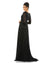Mac Duggal 4977 Long Sleeve Sequins A Line Evening Dress