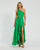 Formal Dresses Formal Cutout Prom Long Pleated Dress Spring Green