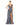Formal Dresses High Low Floral Chiffon Formal Dress Navy Multi