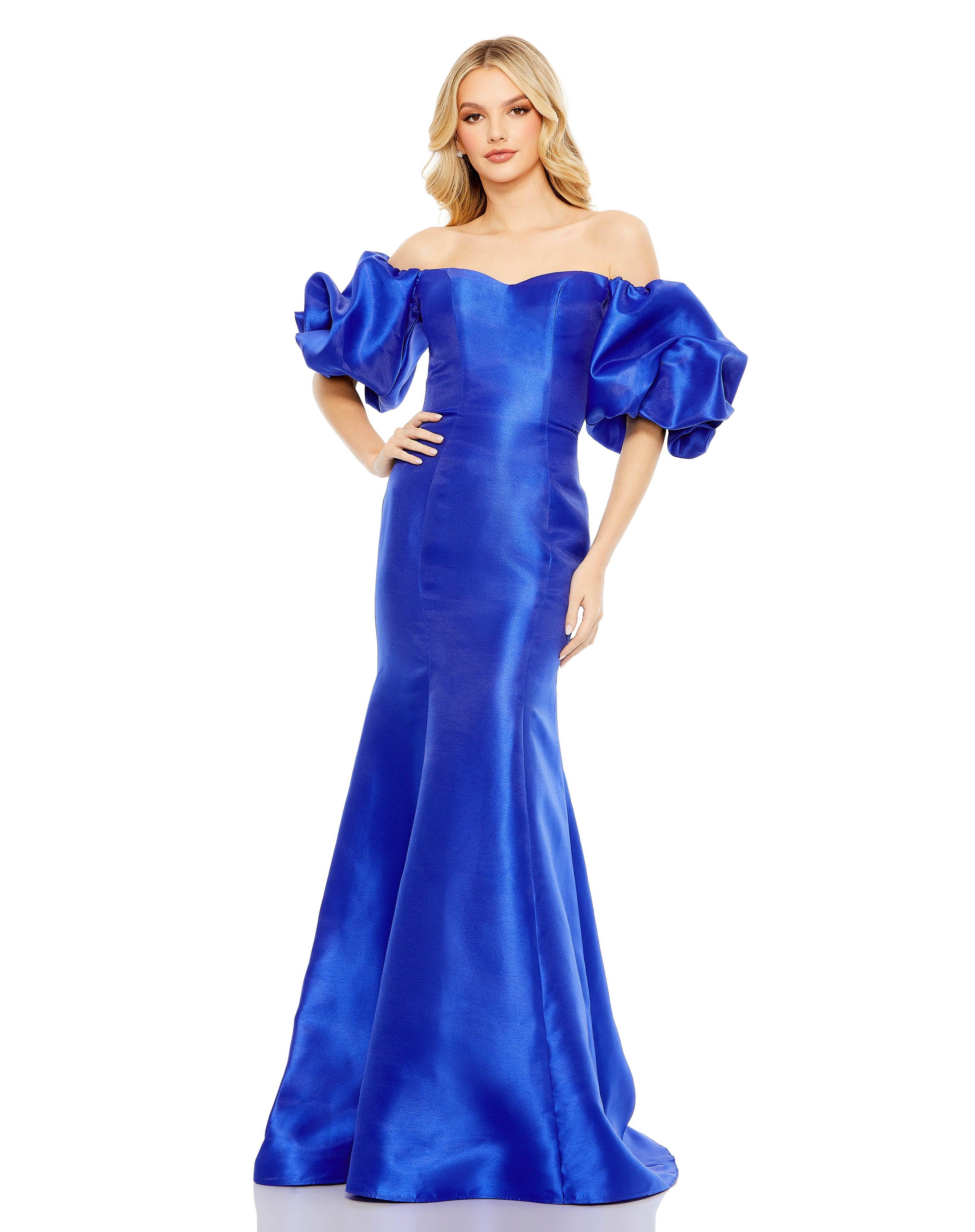 Prom Dresses Long Off Shoulder Prom Formal Dress Royal Blue