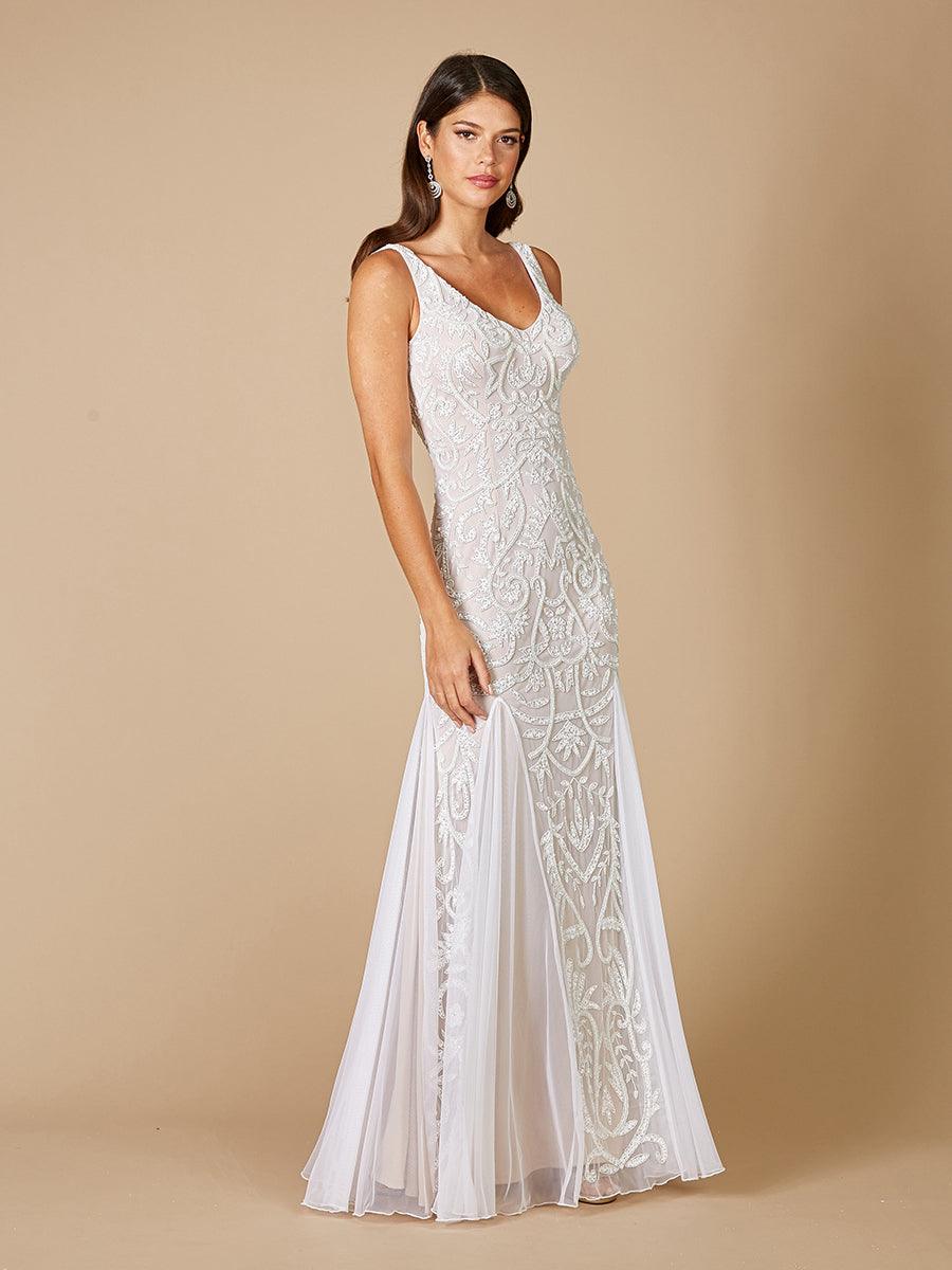 Lara Dresses 51061 Long Sleeveless Bridal Dress
