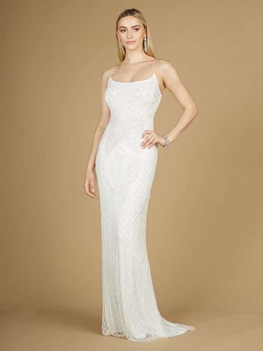 Wedding Dresses Long Beaded Wedding Gown Ivory