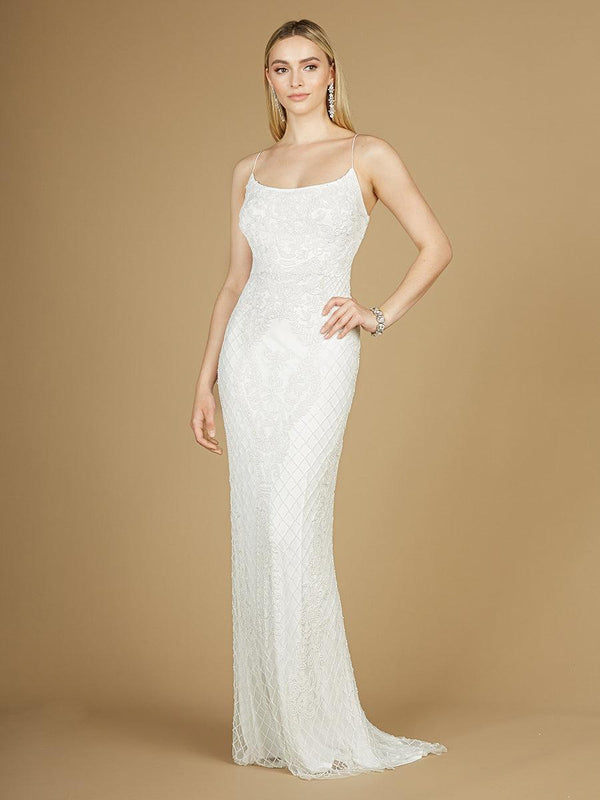 Lara Dresses 51113 Long Beaded Wedding Gown