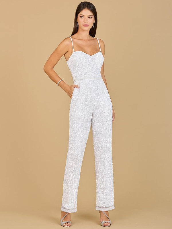 Lara Dresses 51122 Beaded Bridal Jumpsuit