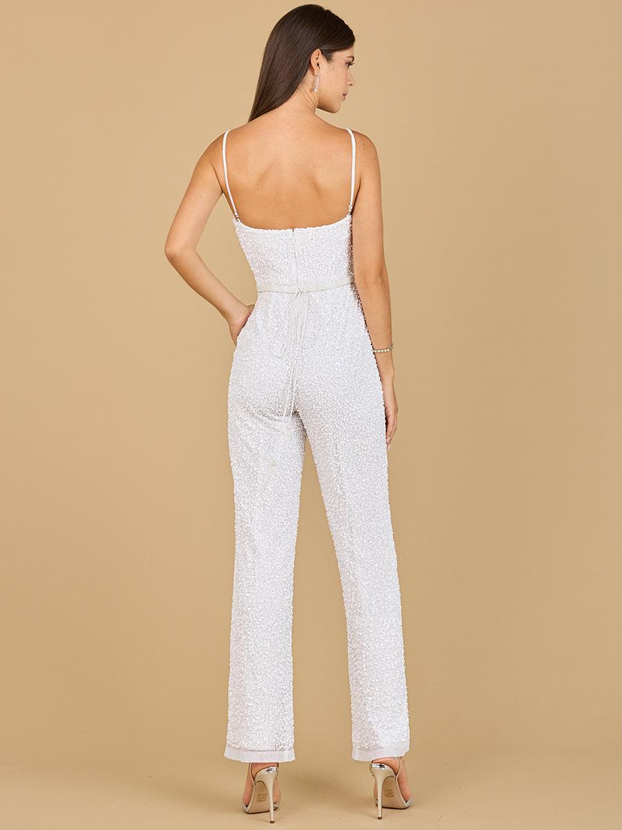 Lara Dresses 51122 Beaded Bridal Jumpsuit