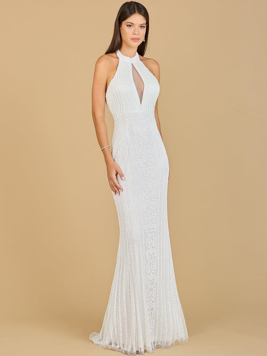Lara Dresses 51133 Long Halter Bridal Gown - Ivory / 6 Lara Dresses 51133 Long Halter Bridal Gown - Ivory / 6