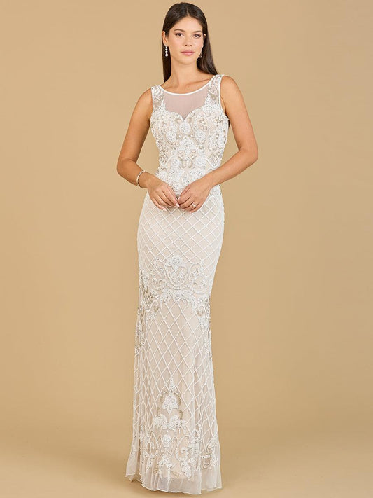 Wedding Dresses Sleeveless Long Wedding Gown Nude Ivory