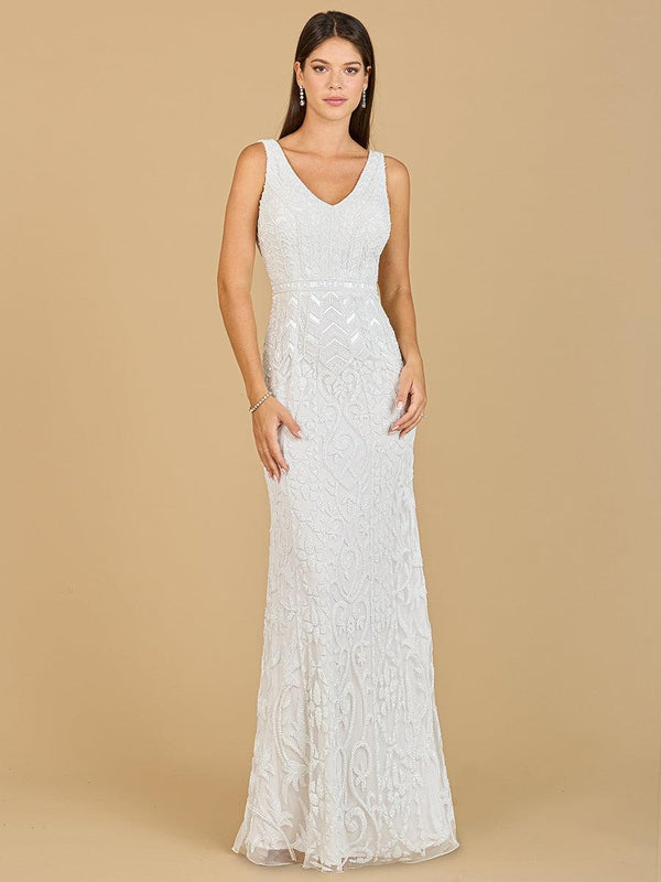 Lara Dresses 51137 Long Beaded Wedding Dress