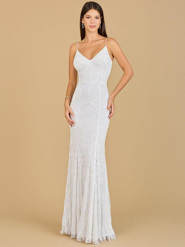 Lara Dresses 51138 Long Beaded Wedding Dress