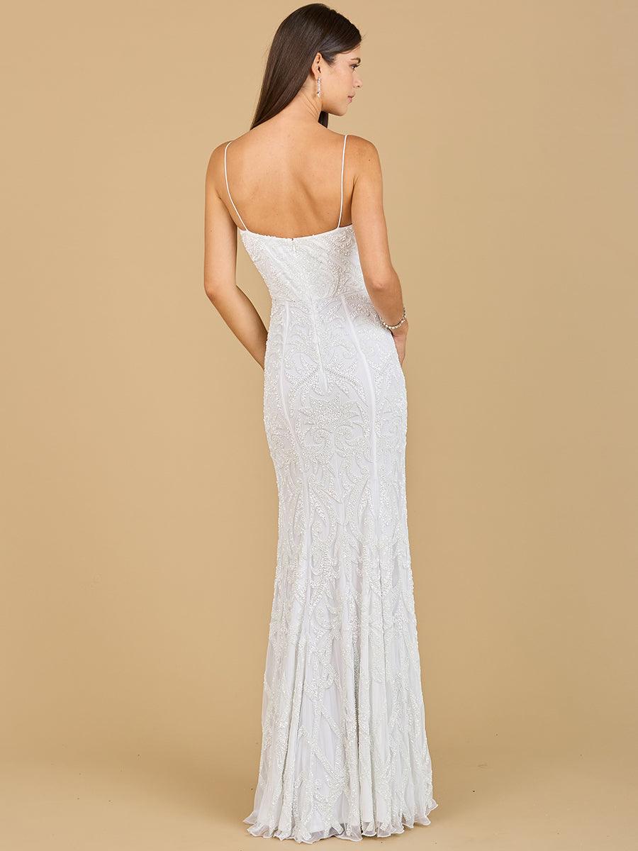 Lara Dresses 51138 Long Beaded Wedding Dress