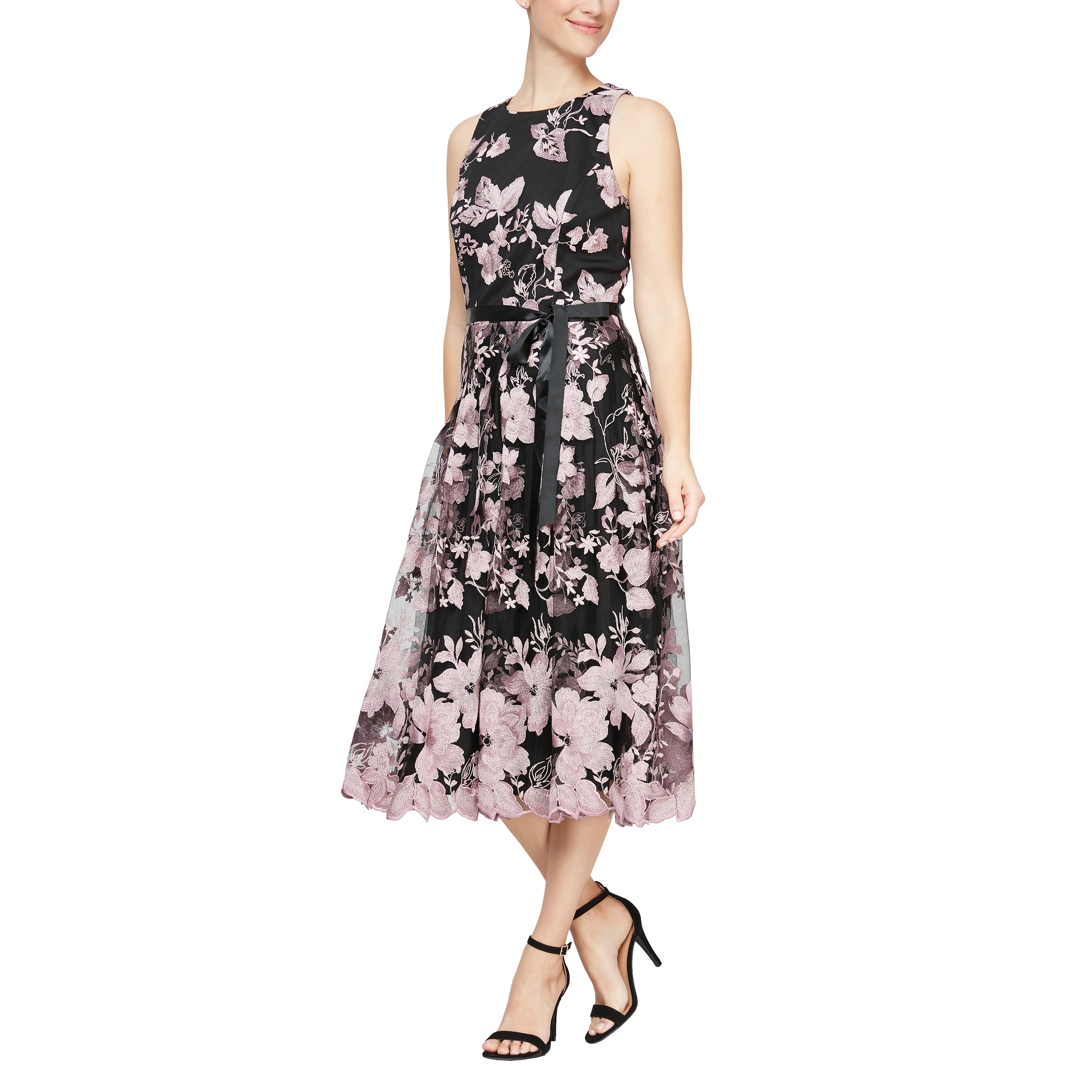 Alex Evenings 51171186 Short Cocktail Midi Length Floral Dress The Dress Outlet Alex Evenings 51171186 Short Cocktail Midi Length Floral Dress The Dress Outlet