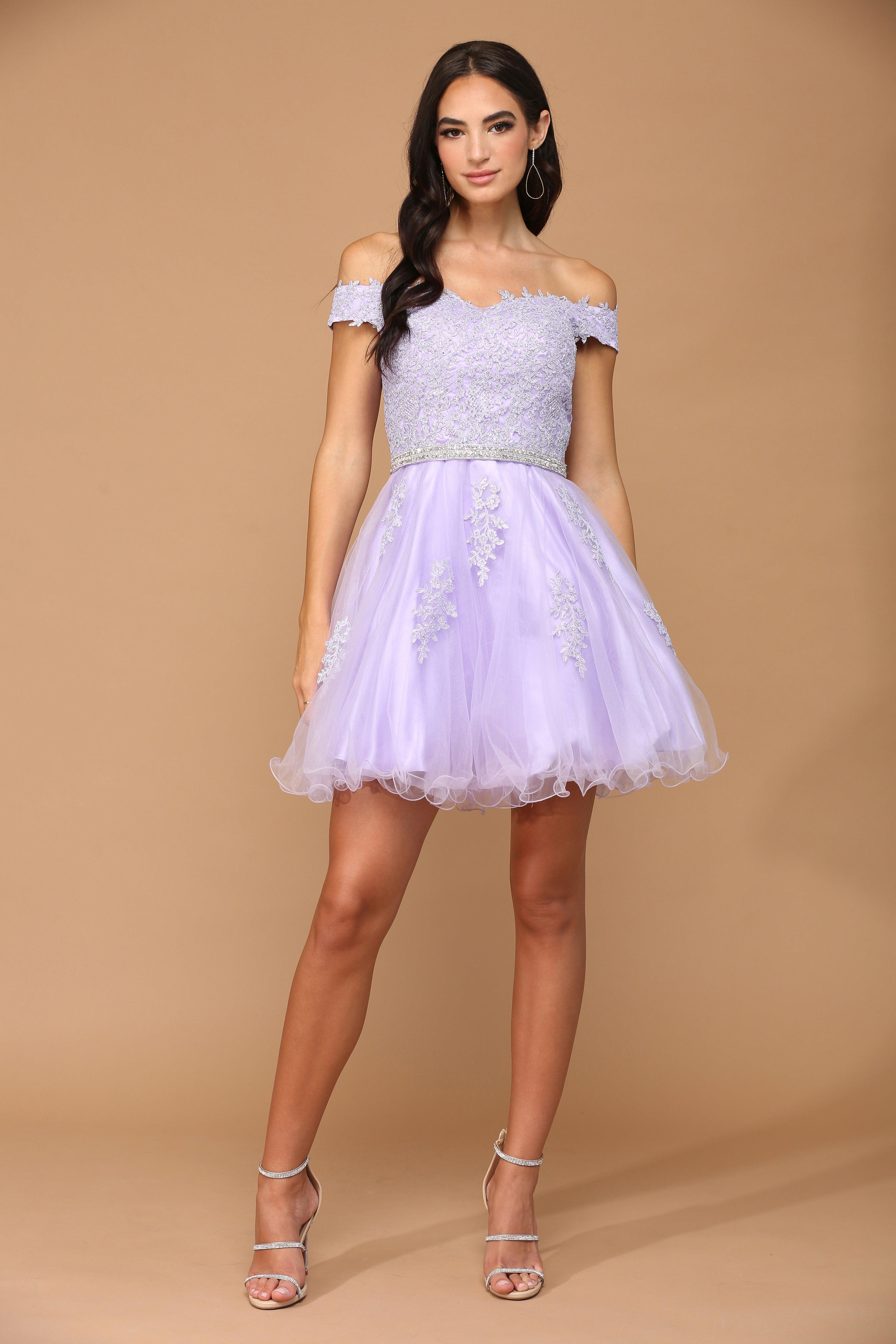 Prom Short Off Shoulder Lace Cocktail Party Dress