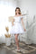Prom Short Off Shoulder Lace Cocktail Party Dress