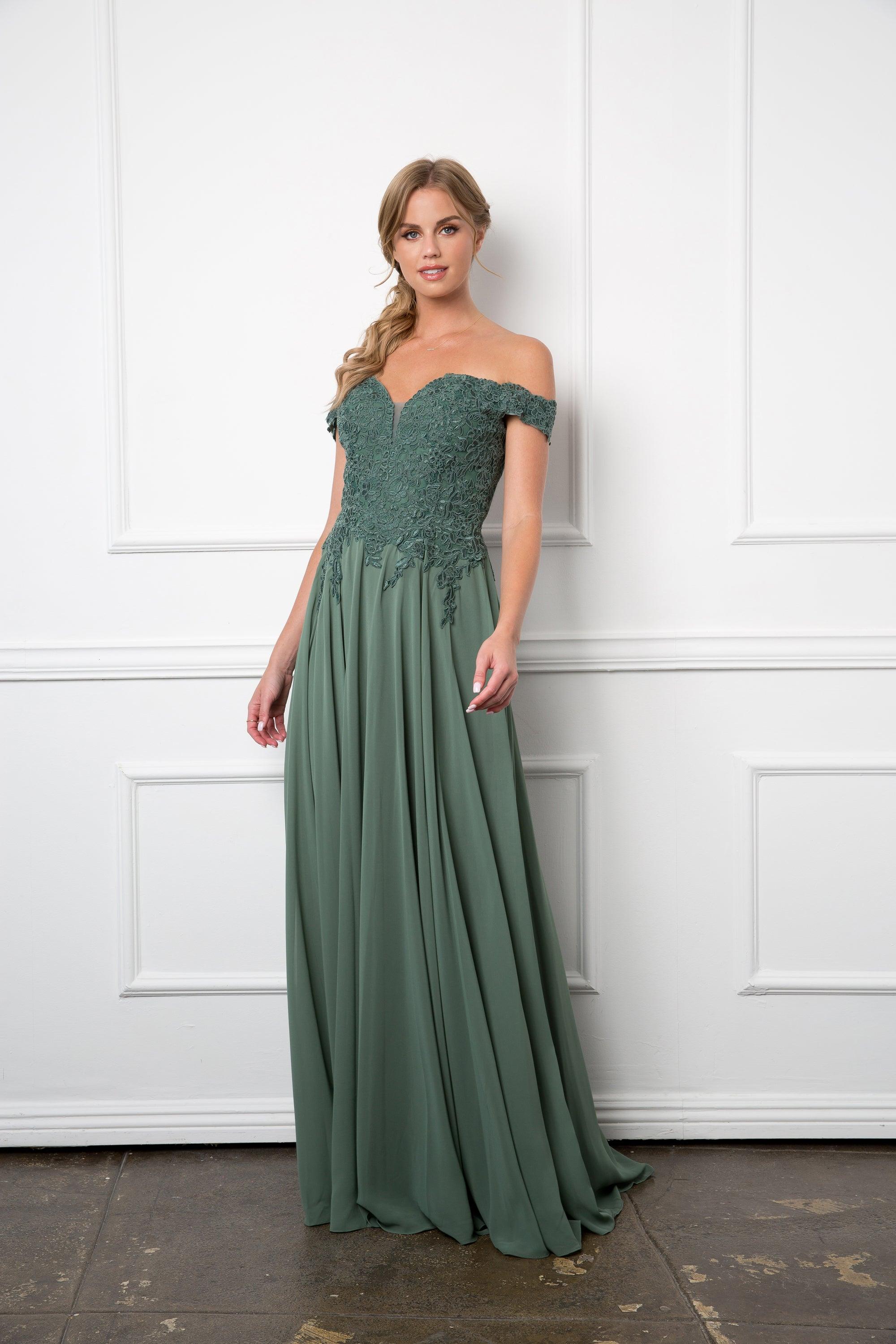 Long Off Shoulder Formal Chiffon Evening Dress | The Dress Outlet Long Off Shoulder Formal Chiffon Evening Dress | The Dress Outlet
