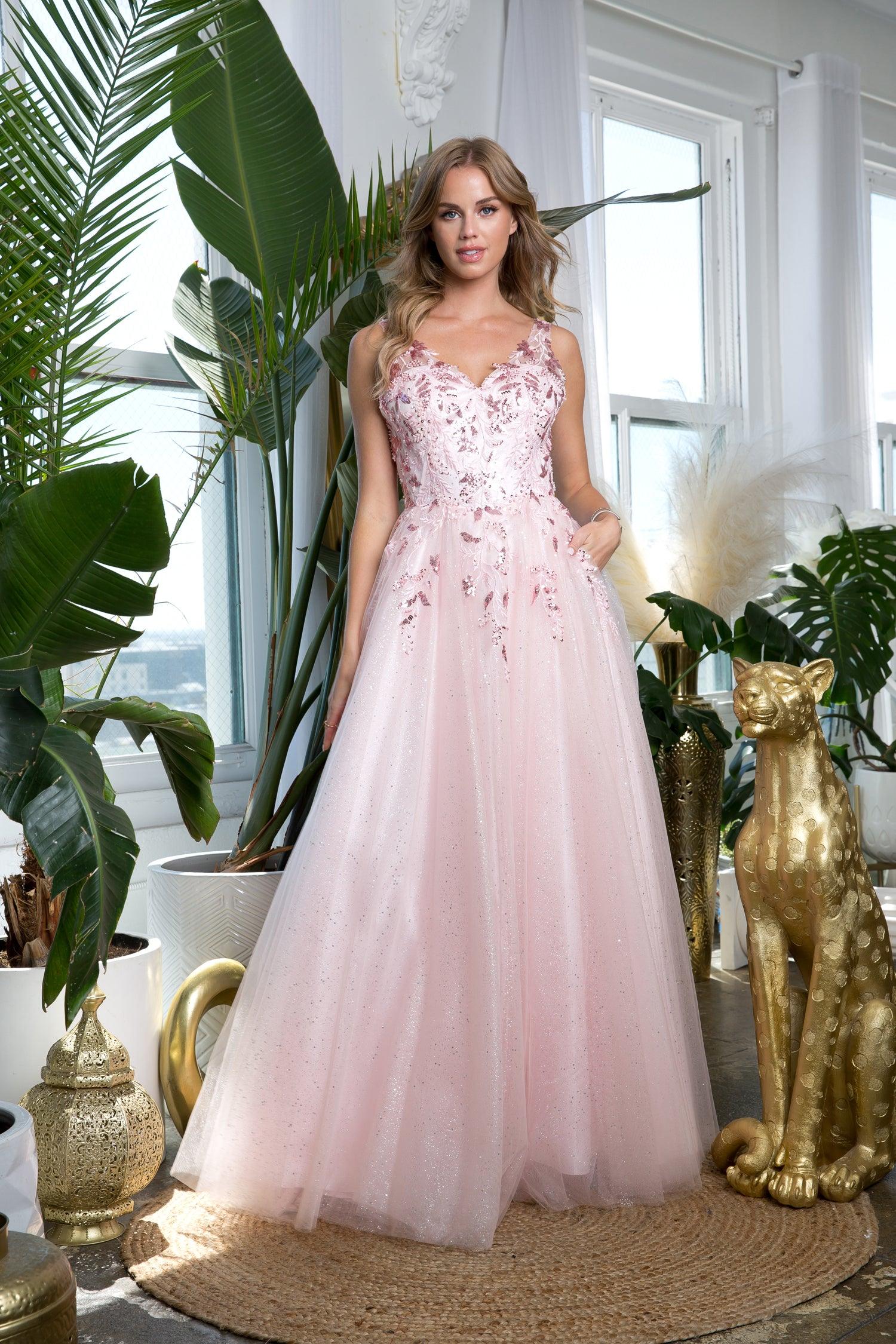 Eva Fashion 5244 Long Sleeveless Formal Prom Dress