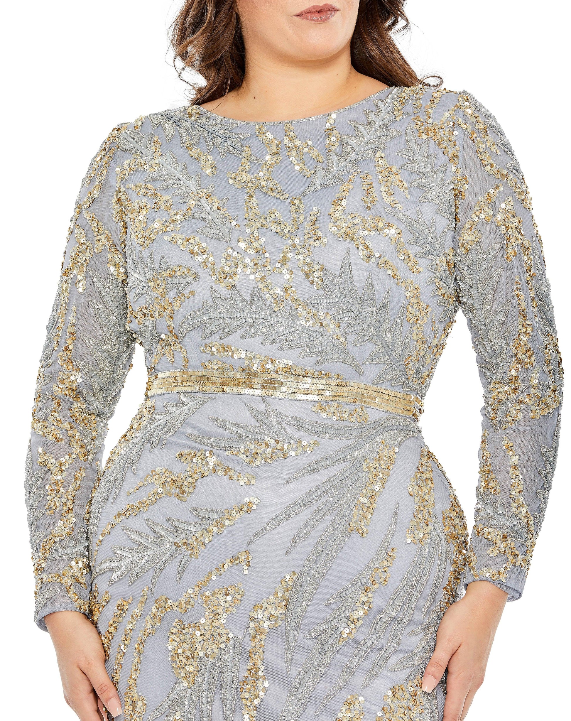 Mac Duggal 5358 Fabulouss Long Mother of the Bride Plus Size Dress